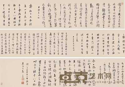 蒋廷锡 行书临古书 手卷 27×350.5cm